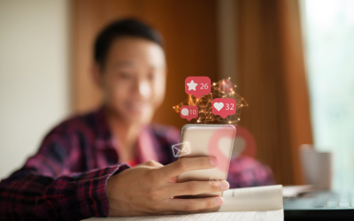 Digital marketing concept showing increased engagement and conversion rates